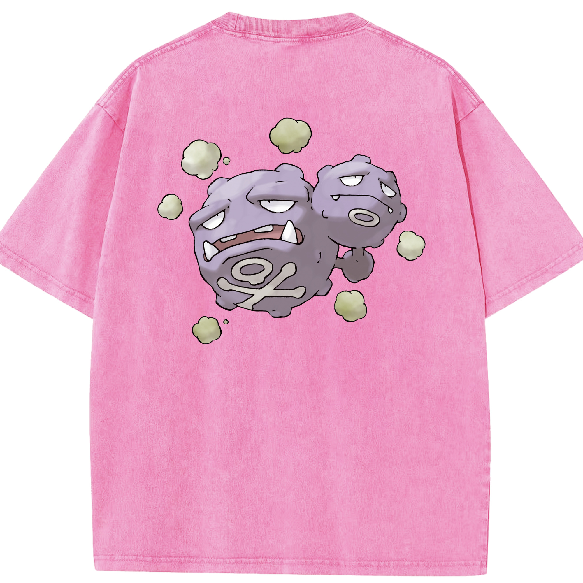 （画像用） ポケットモンスター Pokémon 綿100% ヴィンテージ風 半袖Tシャツ（背面プリント）